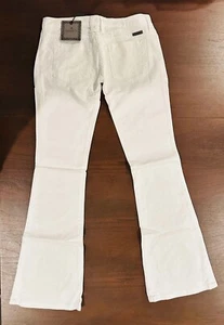 SELTEN NEU VTG - Vintage Frankie B. Wide Leg Flare Leg Jeans weiß Größe 4 neu mit Etikett $ 209 - Bild 1 von 8