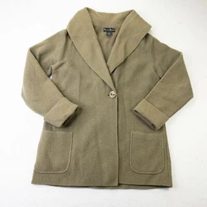 Wool Jacket Womens Small Army Green Single Breasted Mercer Madison - Picture 1 of 12