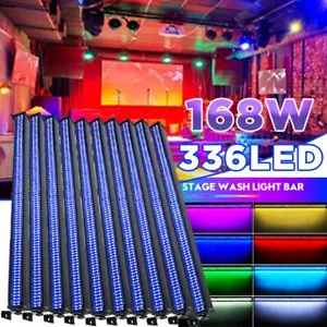 Barra luminosa lavaggio parete 336 LED RGB 3in1 DMX palco DJ discoteca spettacolo luce fascio stroboscopico - Foto 1 di 15