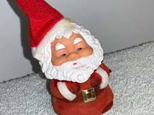 Flocked felt Santa - Picture 1 of 7