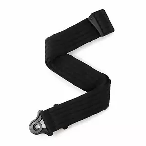 D'Addario Auto Lock Padded Guitar Strap Black Striped 50BAL01 - Picture 1 of 13