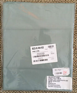The Company Store Mineral Blue 600 TC Sateen Solid Flat Sheet Full Size E4Q1-F