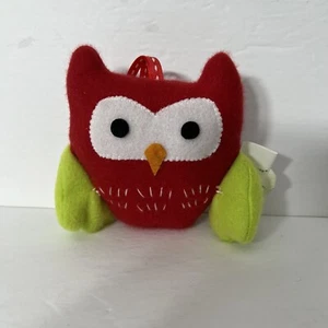 St Nicholas Square Fabric Owl Ornament - Picture 1 of 6