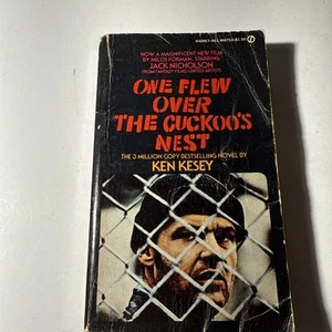 Vintage einer flog über das Kuckucksnest von Ken Kesey, 1962 Taschenbuch Jack Nicholson - Bild 1 von 5
