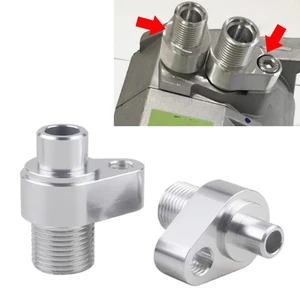 Aluminum A/C Compressor Adapter Fittings For Denso 10S17F 10S20F For LS Swap - Picture 1 of 11
