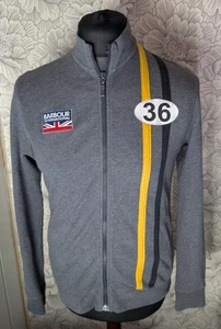 Chaqueta Jersey Barbour International Cremallera Top Cremallera Gris Talla 2XL (Pequeña) - Imagen 1 de 6