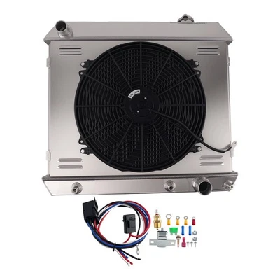 Kit de radiador de aluminio de 3 filas para panel Chevrolet C10/C20 3,8 L-4,1 L 1963-66 CU284 Foto 1 de 4