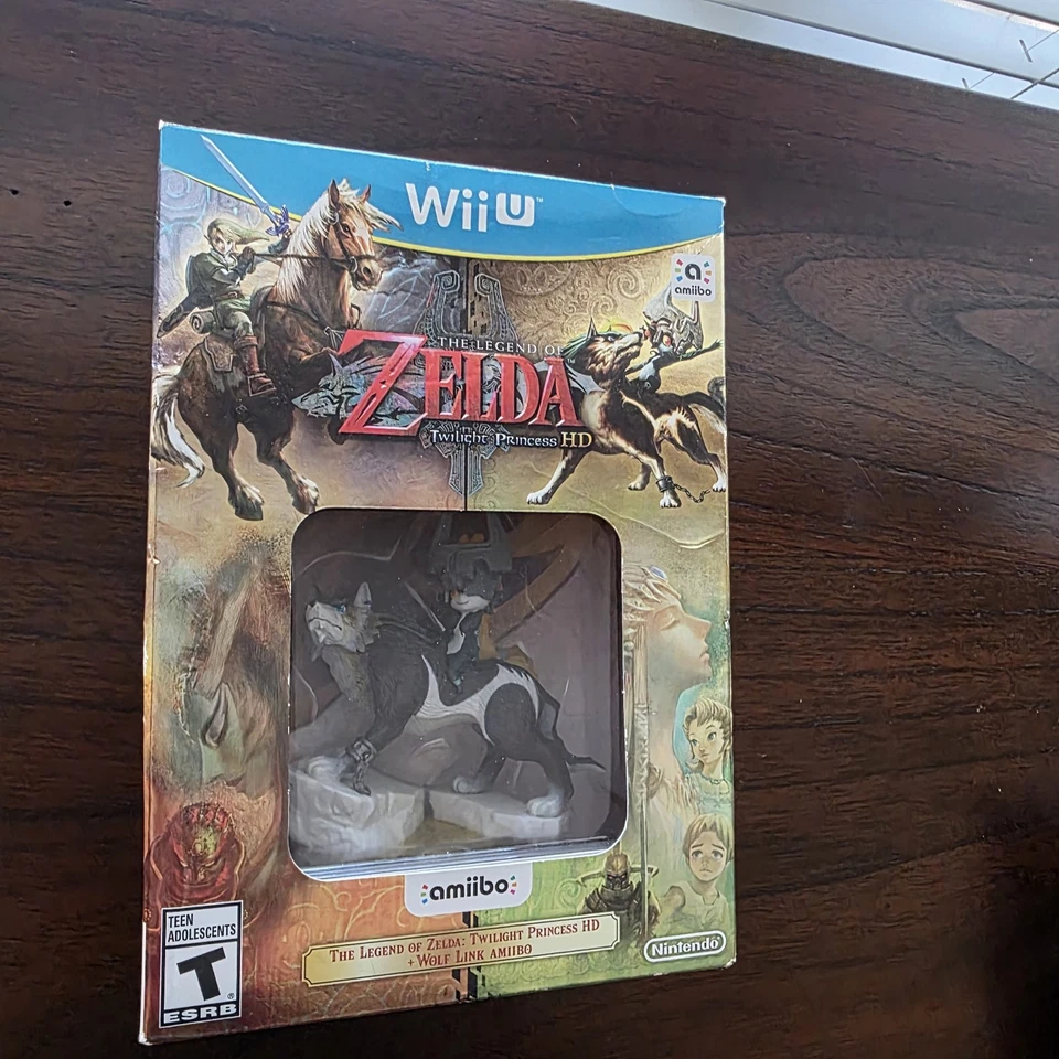 Legend Of Zelda Twilight Princess Wii U с Amiibo Wolf Link в комплекте в коробке - Изображение 1 из 4