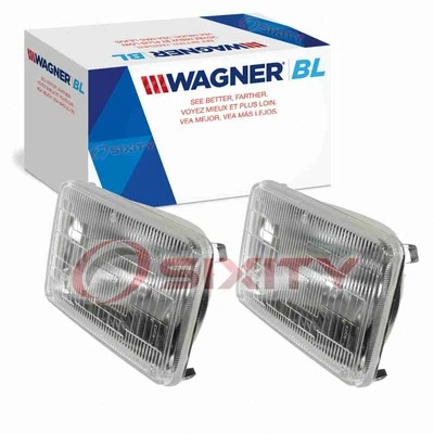 2 pc Wagner BriteLite Low Beam Headlight Bulbs for 1980-1989 Volkswagen px - Image 1 of 4