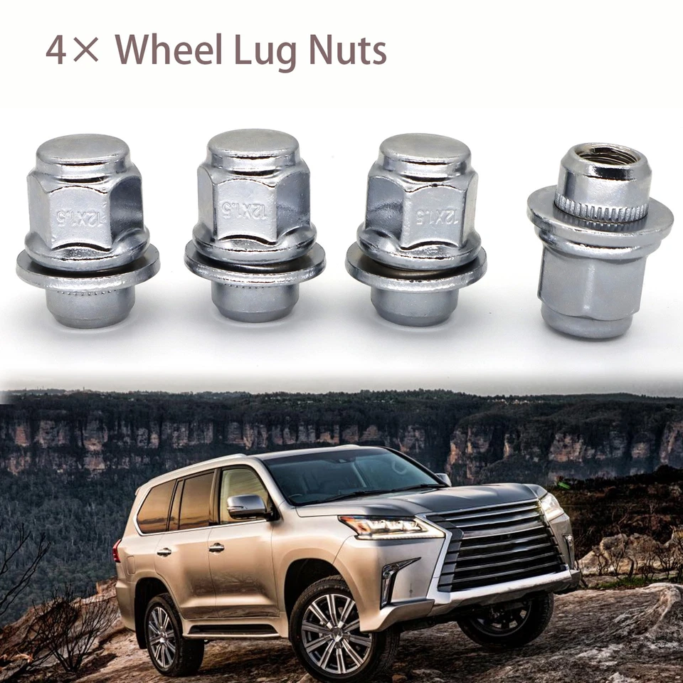 4*M12x1.5 For Lexus ES350 Toyota Highlander Camry Prius RAV4 Car Wheel Lug Nuts Foto 1 de 4