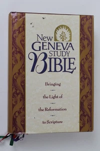 1995 Nelson 2992 New Geneva Study Bible NKJV Thumb Indexed Hardcover Book - Picture 1 of 4