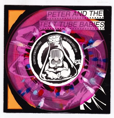 Peter And The Test Tube Babies – Supermodels 7" Pink Splatter - Image 1 of 3