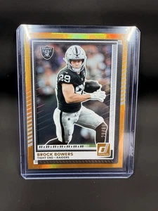 2025 Donruss Brock Bowers Gold Jersey Numbers /89 Raiders #1 SP🔥🔥 - Picture 1 of 3