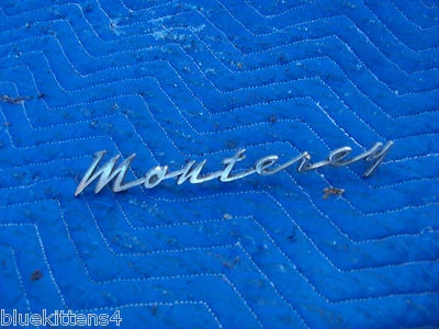 Monterey Fender 1962 emblema de ajuste de escritura fabricante de equipos originales usado original Mercury C2 MB-54291-A 36A Foto 1 de 4