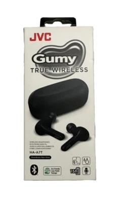 New In box- JVC Gumy True Wireless Headphones HA-A7T (Black) - Image 1 of 4