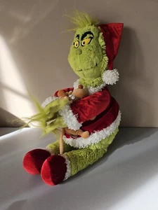 Universal Studios Dr. Seuss der Grinch Weihnachtsmann Plüsch hält max. 18 Zoll im Weihnachtsmannanzug - Bild 1 von 10