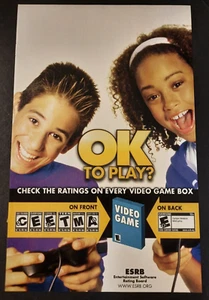 OK TO PLAY? Sistema de clasificación de videojuegos para niños arte pop ~ página de cómic anuncio impreso - Imagen 1 de 1