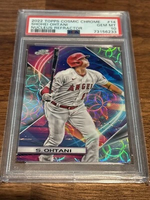🔥 SHOHEI OHTANI - 2022 Topps Cosmic Chrome Nucleus Refractor - PSA 10🔥 - Image 1 of 2