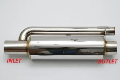 1320 ultra quiet QW resonator muffler stainless steel universal 3" inlet & out - Image 1 of 4
