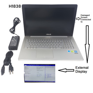 ASUS N550J 15"NoteBook i7-4700HQ 8GB Ram 500 HDD No OS Boot/BIOS H1838