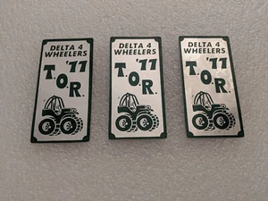 One 1977 Delta 4 Wheelers T.O.R. 4x4 4 Wheel Drive Club Bumper Sticker Decal 4" - Picture 1 of 2