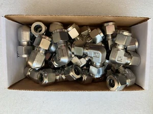 Parker 6EE6 elbow 3/8x3/8" Compression Box of 20 pieces 316 Stainless Steel - Picture 1 of 4
