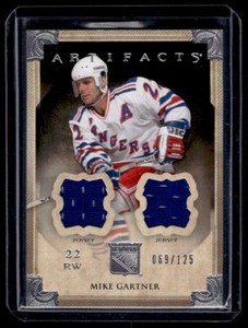 2013-14 Dual Jersey / Silver Mike Gartner Jersey 1 color 069/125 New York