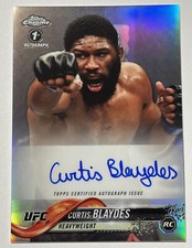 Curtis Blaydes 2018 Topps UFC Chrome Refractor Auto Autograph Rookie  #FA-CBL