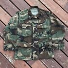 Vintage Woodland Camouflage M65 Combat Jacket Field Coat