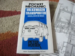 VOLKSWAGEN TRANSPORTER - POCKET MECHANIC BOOK with wiring diagram 1973 - Picture 1 of 3