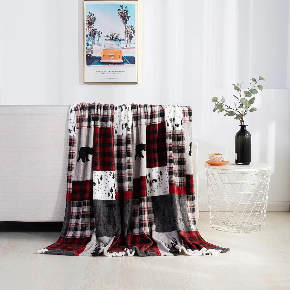 Velvet Touch Ultra Plush Christmas Holiday Printed Fleece Throw/Blanket-50 X 60I - Image 1 of 4