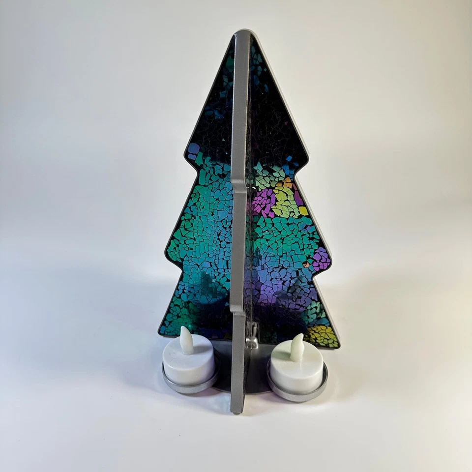 PartyLite Mystic Glimmer 3-Tealight Tree 9" Foto 1 de 4