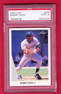 Hoja #220 1990 Sammy Sosa White Sox novato PSA 9 como nuevo - Imagen 1 de 3