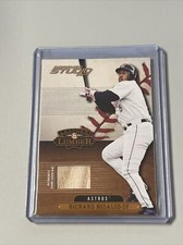 2001 Donruss Studio Leather And Lumber Richard Hidalgo Bat Relic 