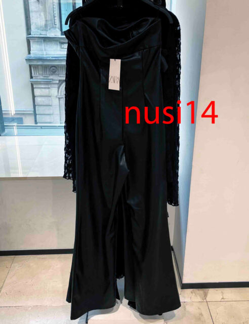 ZARA NEW WOMAN ASYMMETRIC BLAZER JUMPSUIT BLACK SIZE M REF. 8974/707