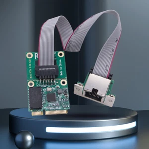 M.2 Gigabit Lan Adapter 2.5G/1000/100Mbps RJ45 Network Card (Mini PCIE NIC 2.5G) - Picture 1 of 8