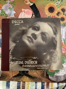 Marlene Dietrich - 3 -78 RPM Set - Decca 115 Falling in Love Again - Excellent - Picture 1 of 10