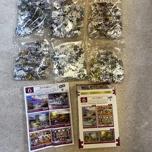 6 Art Gallery Family Pack Puzzles SureLox Premium Quality TCGtoys New/Sealed Bag - Picture 1 of 12