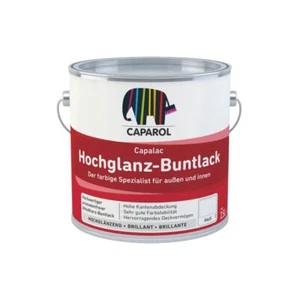 Caparol Capalac barniz de colores alto brillo aluminio blanco RAL 9006 2,5 l - Imagen 1 de 2
