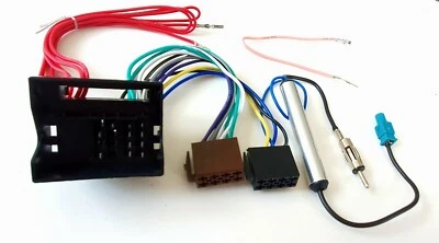 Radio Adaptateur Convient pour Audi VW Skoda Seat Quadlock Iso Fakra din Phantom - Photo 1/4