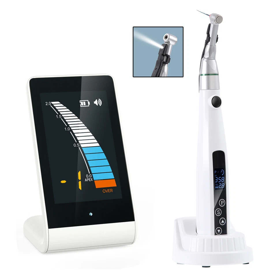 AZDENT Luz LED Dental Endo Motor 16:1 Contraángulo/Localizador Ápice Canal Raíz Eododoncia