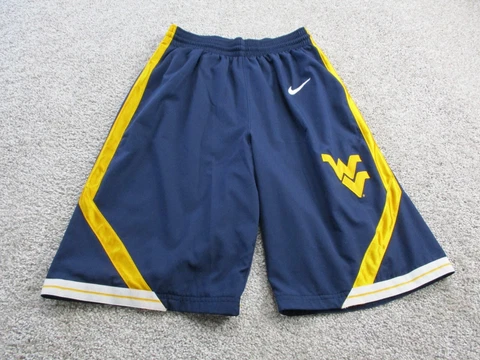 Nike West Virginia Mountaineers Shorts Adult Medium Basketball Athletic WVU Mens Cover