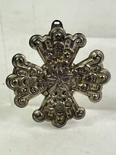 1974 Reed & Barton Sterling Silver Christmas  Cross Ornament