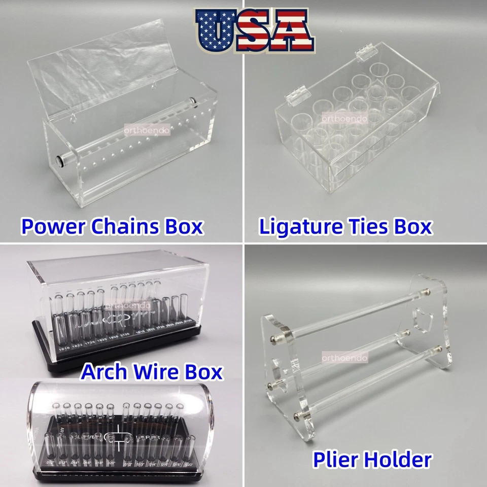 Dental Orthodontic Power Chain/Ligature Tie Organizer Storage Box/Arch Wire Box - Image 1 of 4
