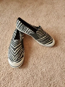 Coach Zebra Print Slip On Sneakers Women's 7B - Picture 1 of 6