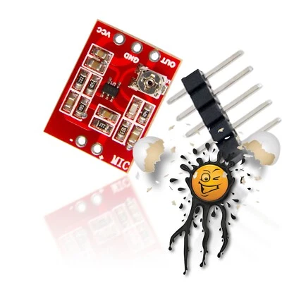 MAX4466 Mikrofon Vor-Verstärker Microphone Pre-Amplifier Board 30db Gain adjust - Bild 1 von 3