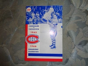 1965-66 MONTREAL CANADIENS MEDIA GUIDE YEARBOOK Press Book 65+ 1966 NHL CHAMP AD - Picture 1 of 12