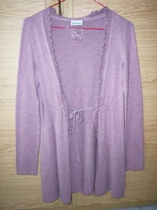 Street One Mädchen Strickjacke Gr. 36 Länge 67 cm Baumwolle Viscose Nylon mauve - Bild 1 von 9