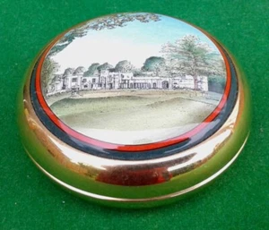 HALCYON DAYS ENAMELS “STATELY HOME” PAPERWEIGHT. - Bild 1 von 9