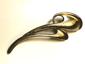 LARGE HEAVY SILVER PIN      NOT MARKED - Picture 1 of 5